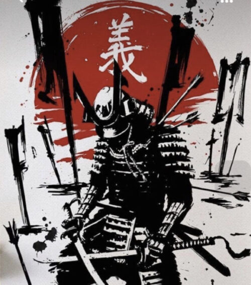 矢を受け絶命する武士