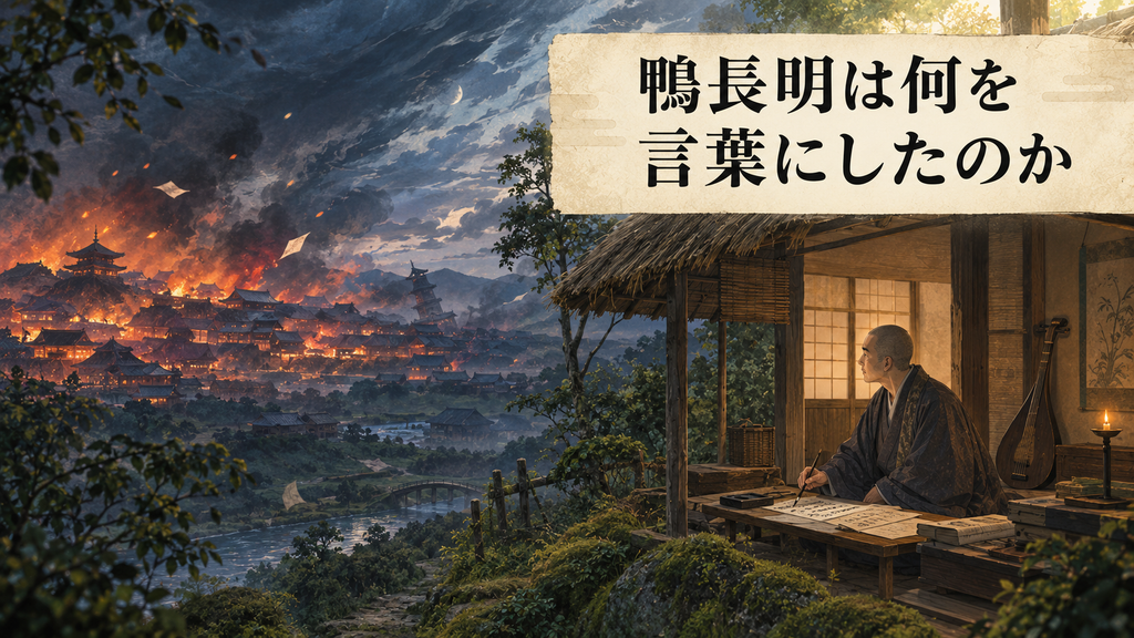 鴨長明は何を言葉にしたのか