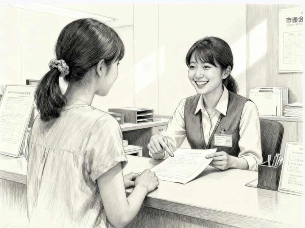 役場　受付窓口