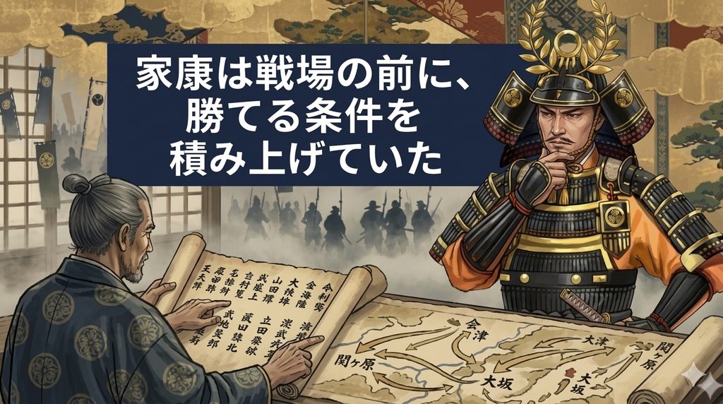 家康は戦場の前に、勝てる条件を積み上げていた
