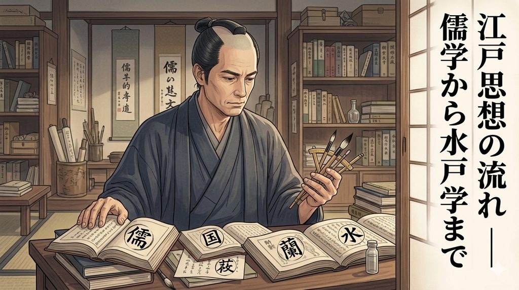 江戸思想の流れ｜儒学から水戸学まで